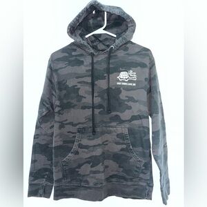 Gray and Black Camouflage Sweatshirt Hoodie The Greene Turtle Bar & Grill